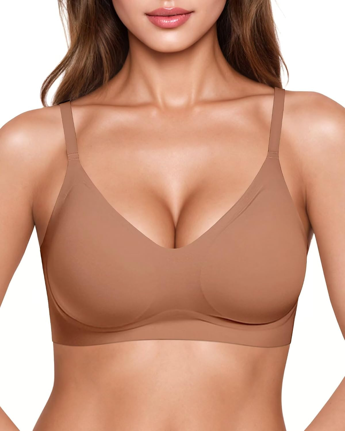 Vertvie Women Seamless Wireless Jelly Bra Comfortable Bralette | Amazon (US)
