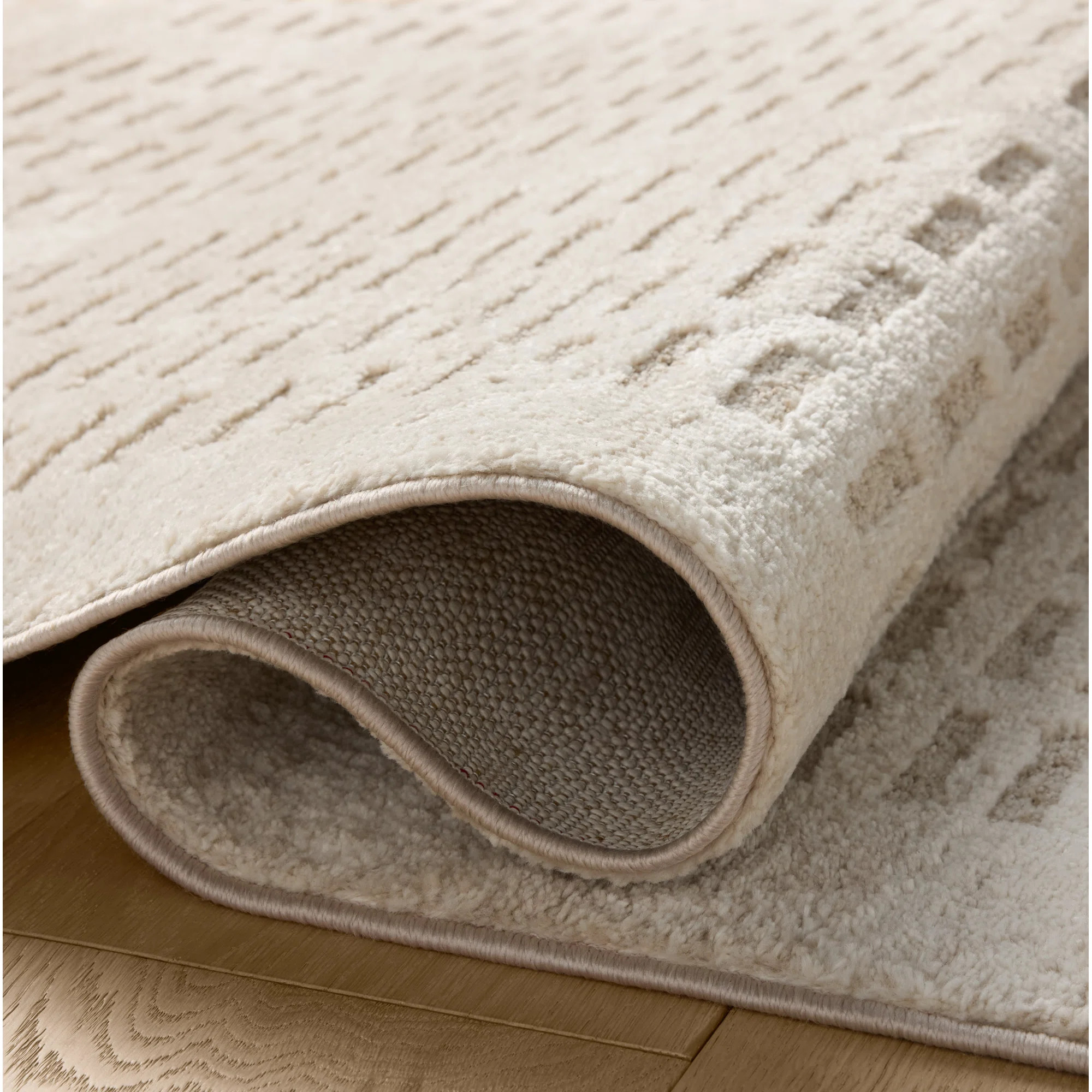 Amber Lewis x Loloi Monty  Ivory / Beige Area Rug | Joss & Main