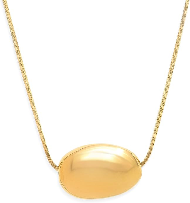 Gold Pendant Pearl Layered Choker Necklace Set for Woman, Chunky Charm Adjustable Pearls Bead Gem... | Amazon (US)