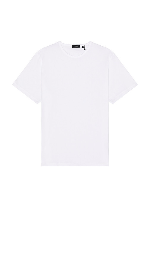 Theory Precise Cotton Tee in White. Size S. Also in M, L, XL/1X, XXL/2X. | Revolve Clothing (Global)