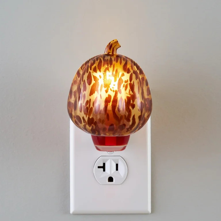 Better Homes & Gardens Dark Brown Tortoiseshell Pumpkin Plug-in Fragrance Oil Warmer with Refill,... | Walmart (US)