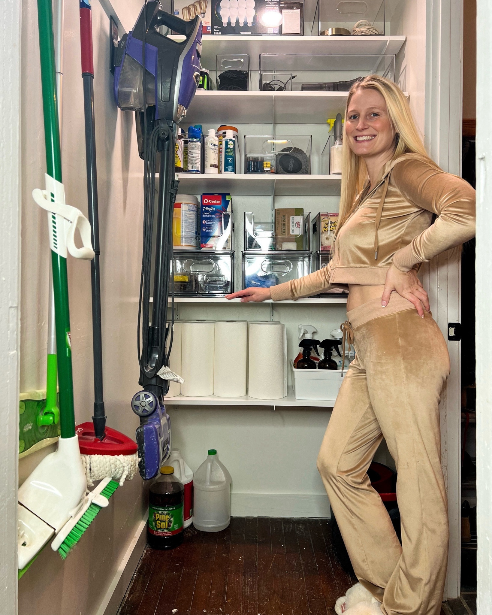 Utility closet organization 