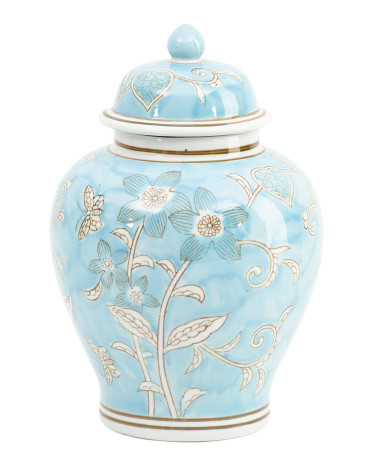 12in Ceramic Chinoiserie Jar With Lid | Home | Marshalls | Marshalls