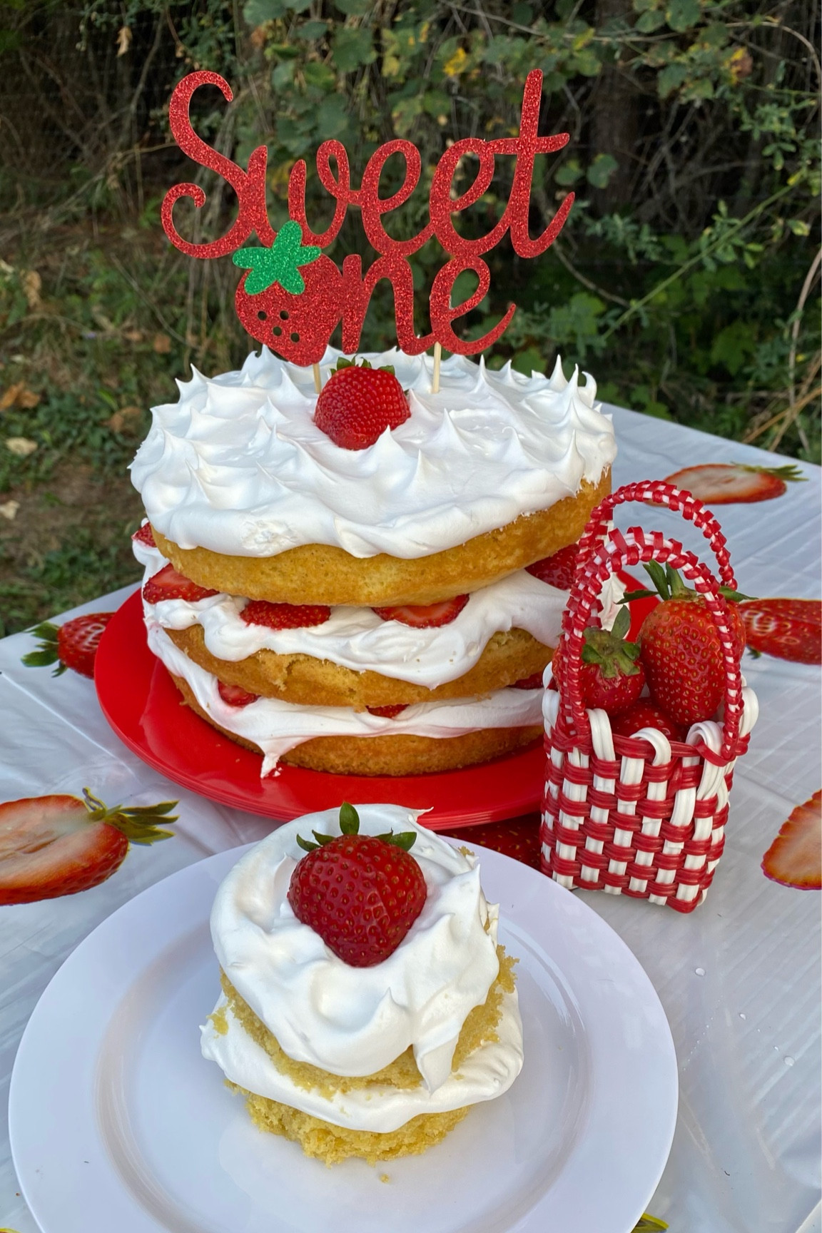 Birthday cakes made with love by me! So glad I was able to find a strawberry theme party kit that included her cake topper. 

#LTKhome #LTKbaby #LTKparties
