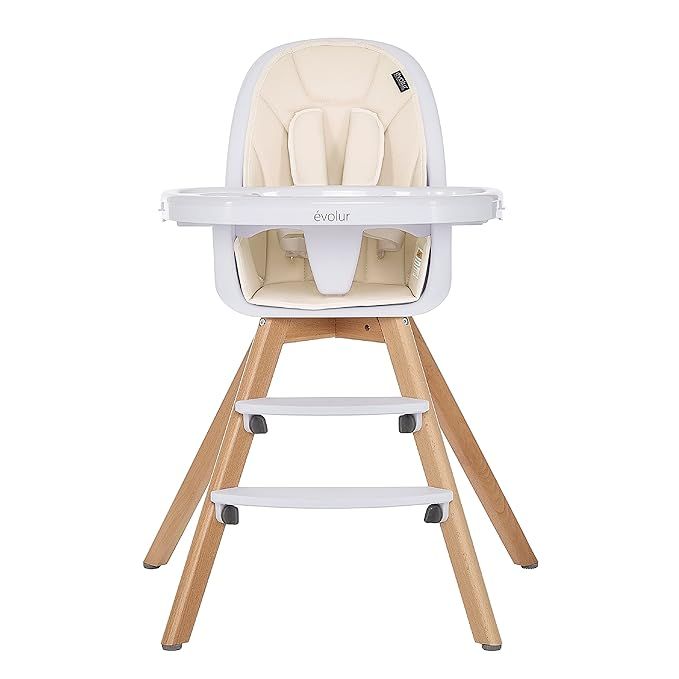 Evolur Zoodle 2 in 1 High Chair, Modern Design, Toddler Chair, Removable Cushion, Adjustable Tray... | Amazon (US)