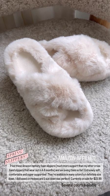 Loving my Amazon memory foam spring slippers!  It takes about 2-3 days for them to mold to your feet but once they do you’re gonna love them!  Available in lots of colors!!

#LTKSeasonal #LTKfindsunder50 #LTKstyletip