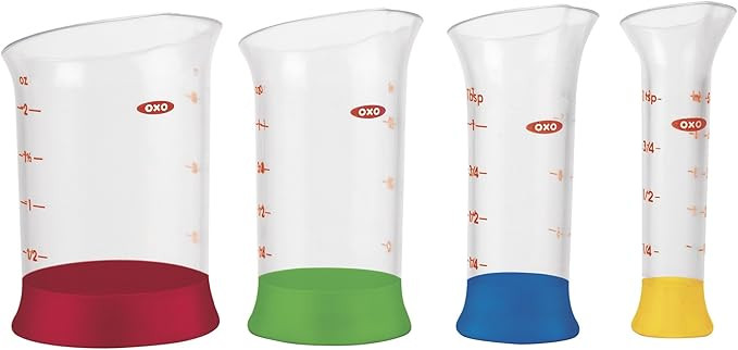 OXO Good Grips 4-Piece Mini Measuring Beaker Set,Clear | Amazon (US)