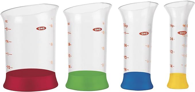 OXO Good Grips 4-Piece Mini Measuring Beaker Set,Clear | Amazon (US)