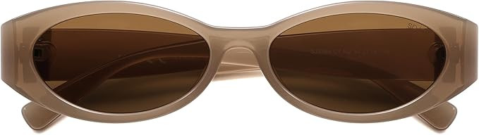 SOJOS Trendy Oval Polarized Sunglasses Womens Retro Narrow Chic Thin Y2k Sunnies SJ2364 | Amazon (US)