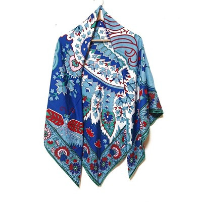 Auth HERMES Carre 140 - Light Blue Green Multi Cashmere Silk Scarf  | eBay | eBay US