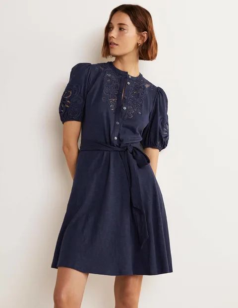 Embroidered Jersey Shirt Dress | Boden (UK & IE)