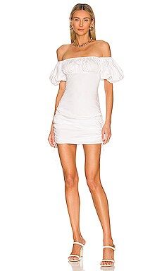 L'Academie Caroline Mini Dress in White from Revolve.com | Revolve Clothing (Global)