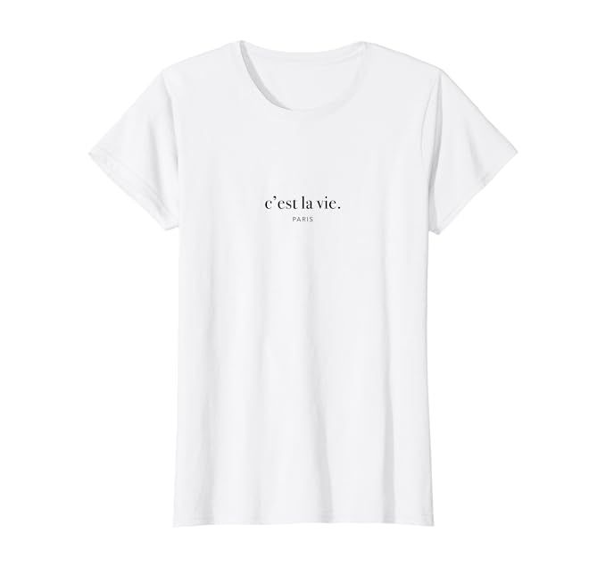 Womens Paris shirt Women Cest la vie Classic elegant | Amazon (US)