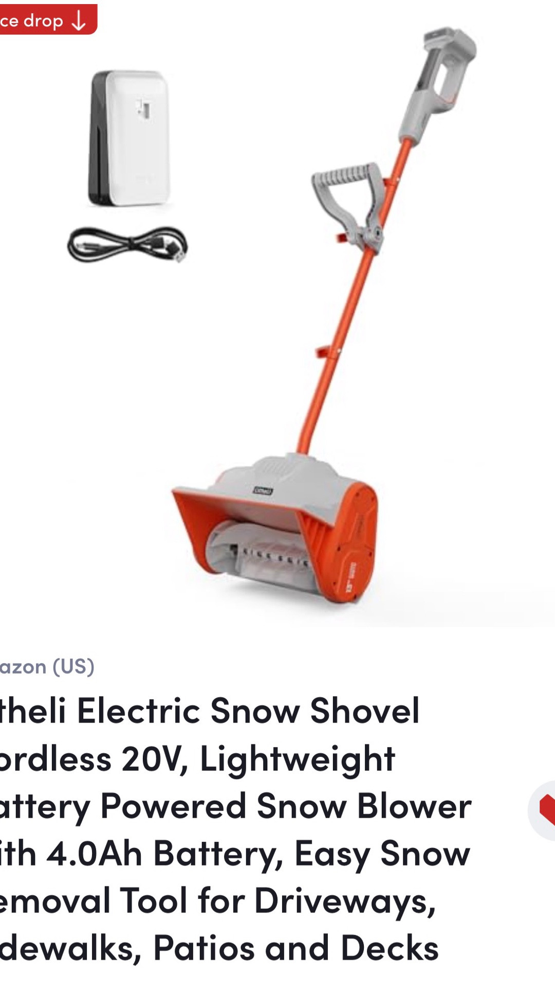 cordless snow shovel blower - if you live where it snows - this is a must buy !! 

#LTKHome #LTKOver40 #LTKSaleAlert