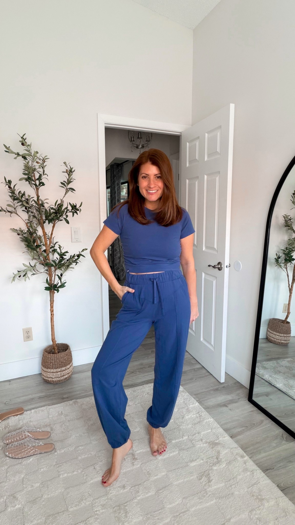 Obsessed with this new active set from target! Wearing a size medium in the top and small in the bottoms! Looks so high-end! ￼

#LTKOver40 #LTKSeasonal