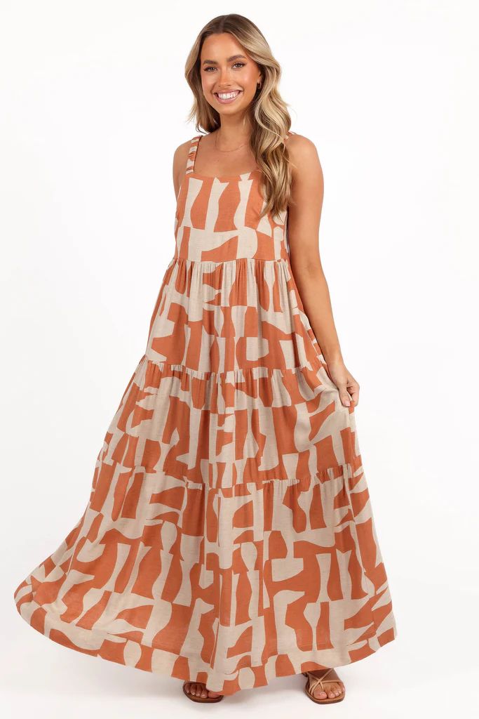 Quincy Maxi Dress - Natural/Camel | Petal & Pup (US)