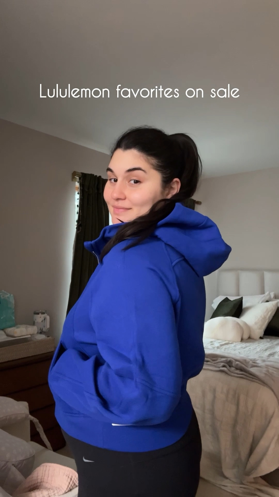 Lululemon sale! Some of my favorite items are on major sale. Oversized full-zip hoodie for those comfortable but cute outfits. Wearing size M/L. Could size down for snugger fit. I love a zip up for easy nursing on the go! 

#LTKActive #LTKSaleAlert #LTKFindsUnder100