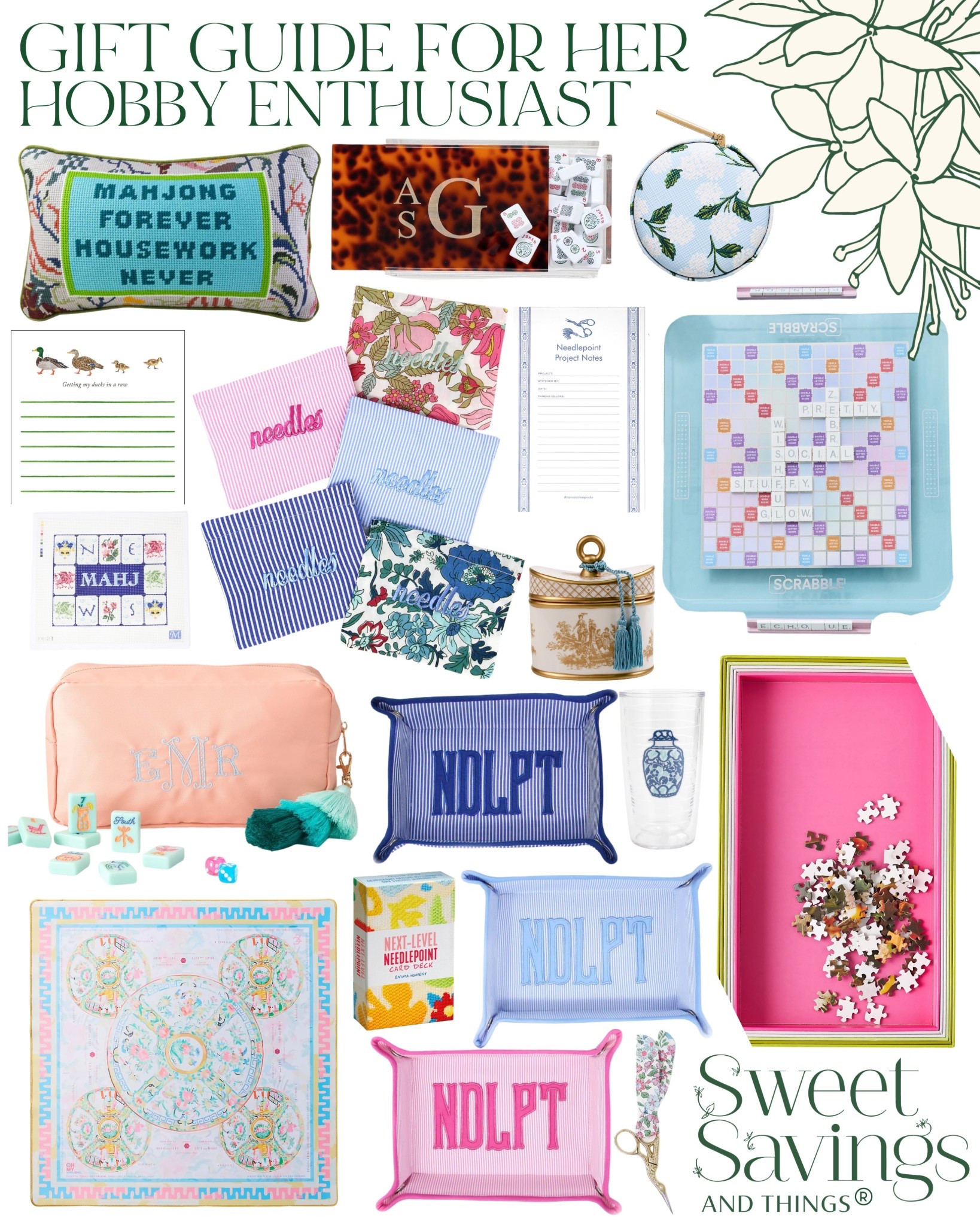 gifts for her | needlepoint | mah jong | grandmillennial | preppy finds | preppy home | DIY | grandma hobbies | hobbies | gift guide | holiday guide

#LTKHoliday #LTKSeasonal #LTKGiftGuide