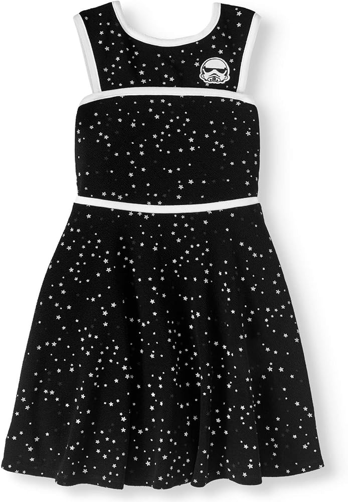 STAR WARS Girls Tsum Tsum Stormtrooper Youth Kids Skater Dress | Amazon (US)