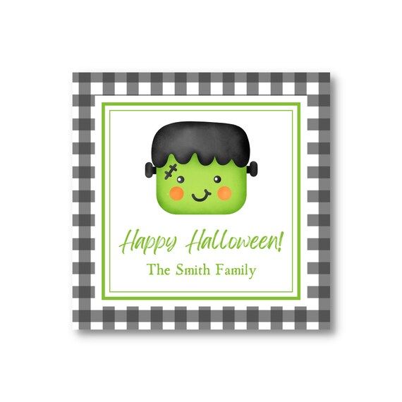 Frankenstein Halloween Gift Tags  Custom Digital Printable  - Etsy | Etsy (US)