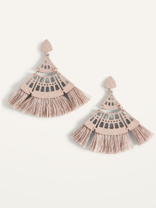 Filigree Tassel Drop Earrings for Women | Old Navy (US)