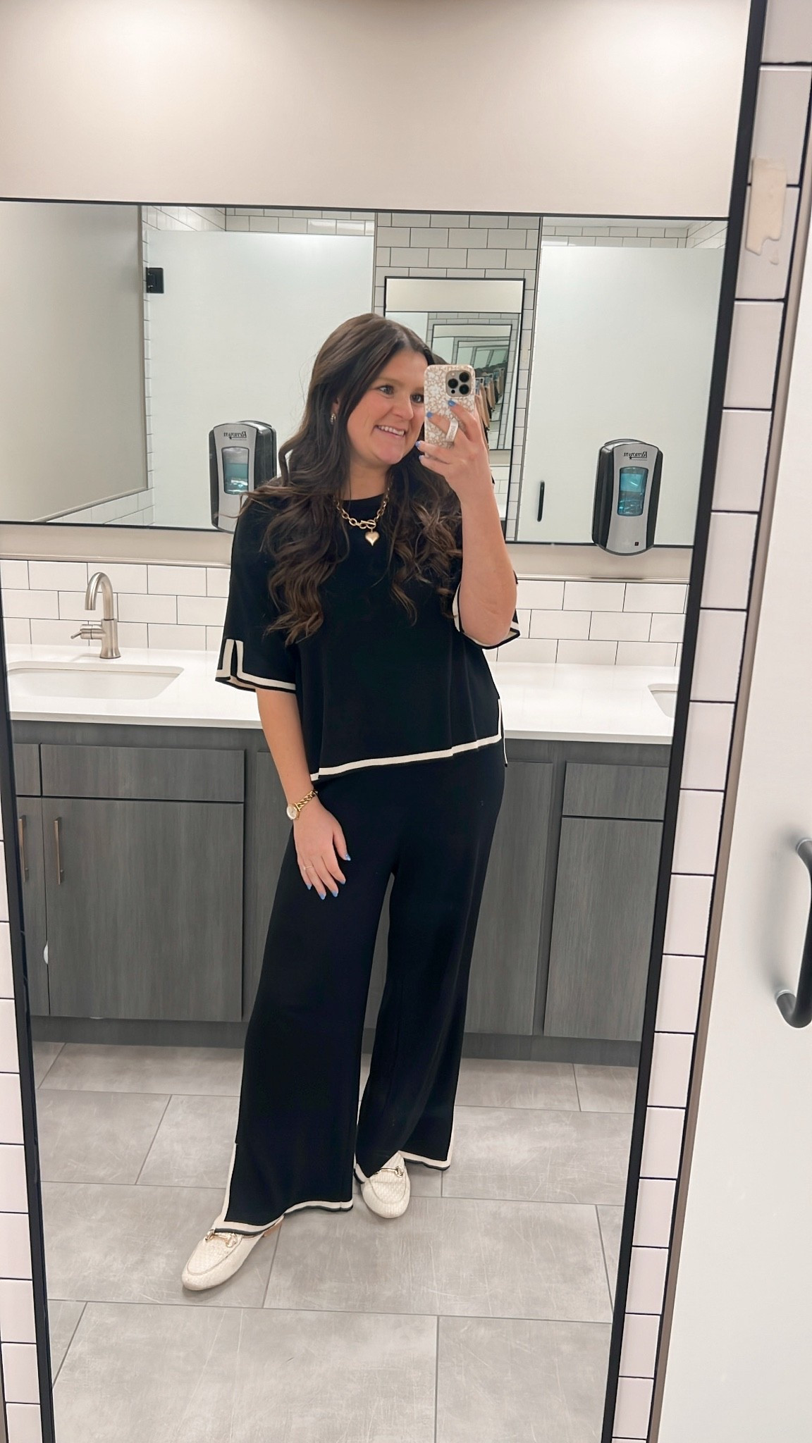 Omfg but elevated matching set that doubles as workwear. Wearing my true size M. 

Comfy mom outfit / mom outfit / comfy outfit / matching set / Amazon matching set / mom matching set / travel set / travel oufit / mom workwear / mom outfit ideas / work outfits / business casual / office outfits / designer look for less / realistic mom outfit / easy mom outfit / everday mom outfit / elevated lounge set / black and white / teacher outfit

#LTKmomlife #LTKootd #LTKWorkwear