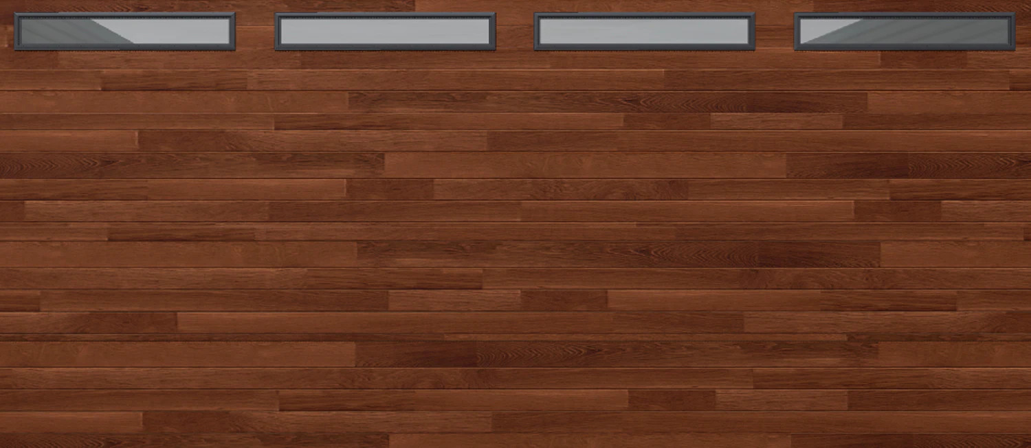 Wayne Dalton 8300 16-ft x 7-ft 12.12 R-Value Insulated Medium Oak Double Garage Door with Windows | WD8300CNTMOPNLS167 | Lowe's