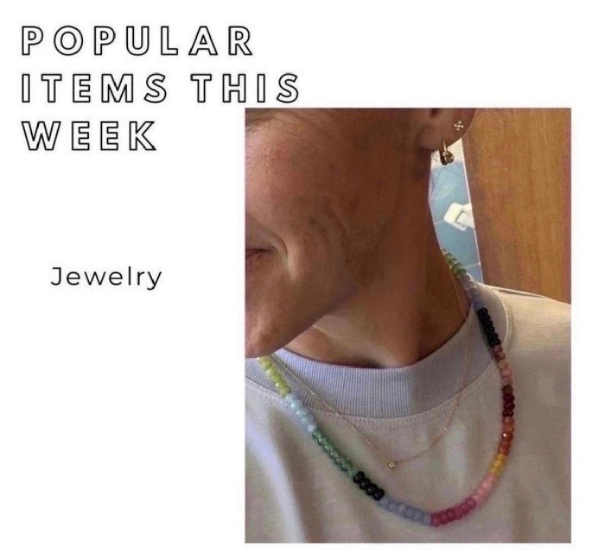 Some of my favorite jewelry pieces 


#beadednecklace #solitaire #athleta #springsweatshirt #athleisure #bezelnecklace #amazon #under25 #budgetfriendly #giftforher #giftidea #knotearrings #hoopearrings @Etsy           @Quince 

#LTKOver40 #LTKU #LTKSaleAlert