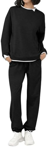 ETCYY NEW Lounge Sets for Women Two Piece Outfits Sweatsuits Sets Long Pant Loungewear Workout At... | Amazon (US)