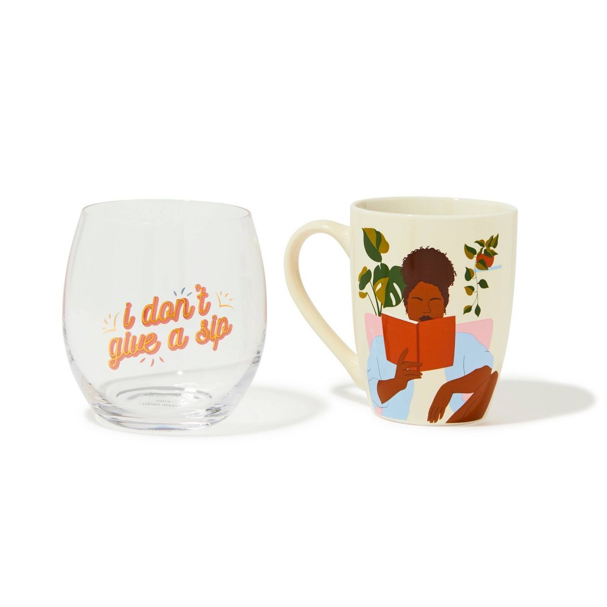 Be Rooted Mug & Wine Set Don't Give a Sip | Target