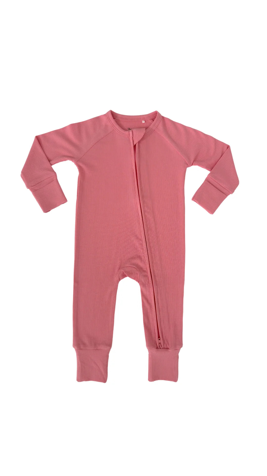 Conch Shell Ribbed Zipper Romper | In My Jammers