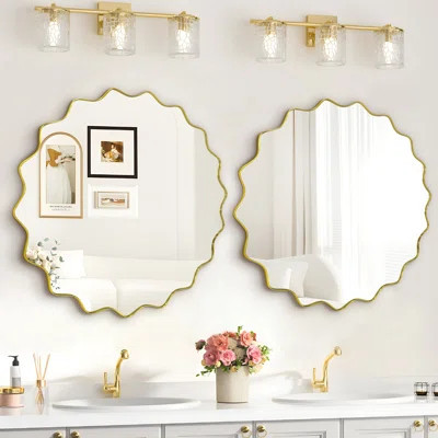 Conni Sunburst Round Wall Mirror | Wayfair North America