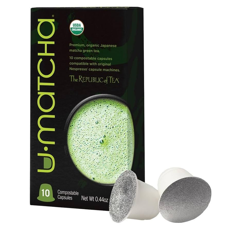 The Republic of Tea Organic U•Matcha Green Tea Latte Capsule -Compatible Recyclable Pods (10 co... | Amazon (US)