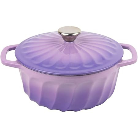 Amazon Basics Enameled Cast Iron Covered Dutch Oven, 4.3-Quart, Light Pink | Amazon (US)
