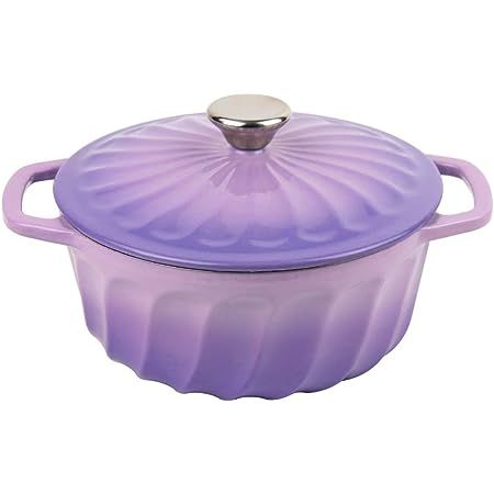 Amazon Basics Enameled Cast Iron Covered Dutch Oven, 4.3-Quart, Light Pink | Amazon (US)