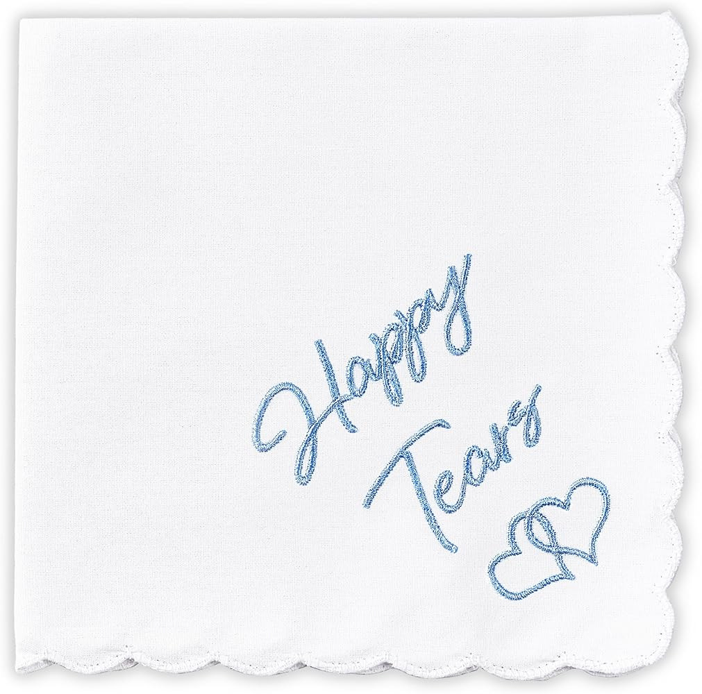 W&F GIFT Mother Of The Bride Gifts Something Blue For Brides On Wedding Day Handkerchief, Cute Br... | Amazon (US)