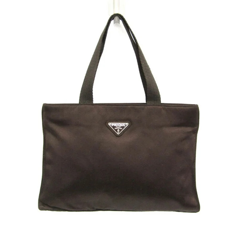 Pre-Owned Prada Triangle Logo Mini Bag Women's Velvet Handbag Brown (Good) | Walmart (US)