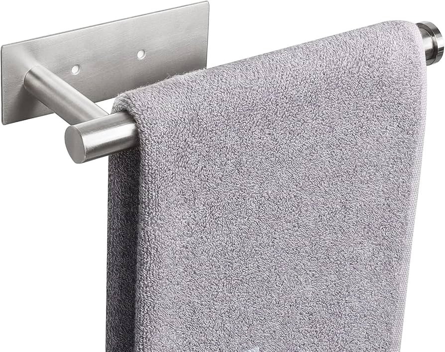 NearMoon Self Adhesive Hand Towel Holder/Towel Ring, Stainless Steel Hand Towel Bar Rustproof Sti... | Amazon (US)