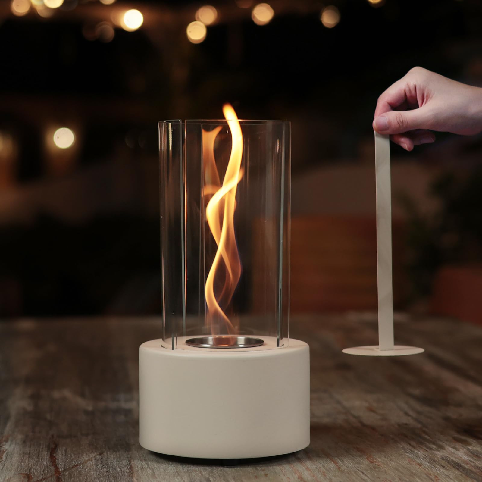 Premium Table Top Fire Pit for Indoor & Outdoor, Balcony Decor - Fire Pit Tabletop for Gatherings... | Amazon (US)