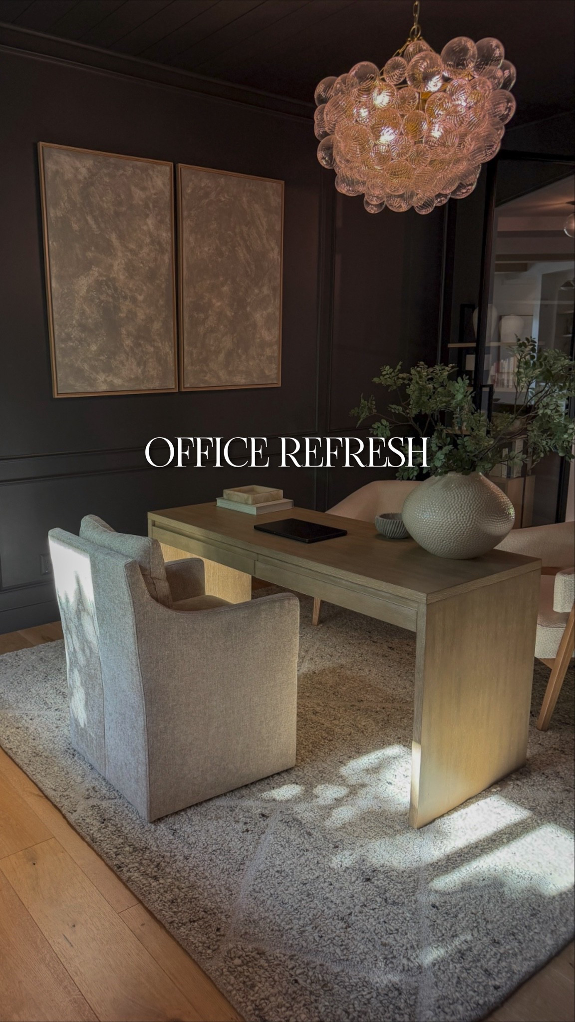 It was time for a little refresh in my office. Really impressed with this rug! Very soft under foot and has a tall pile height. ￼￼￼￼

#LTKHome #LTKSeasonal #LTKdayinmylife