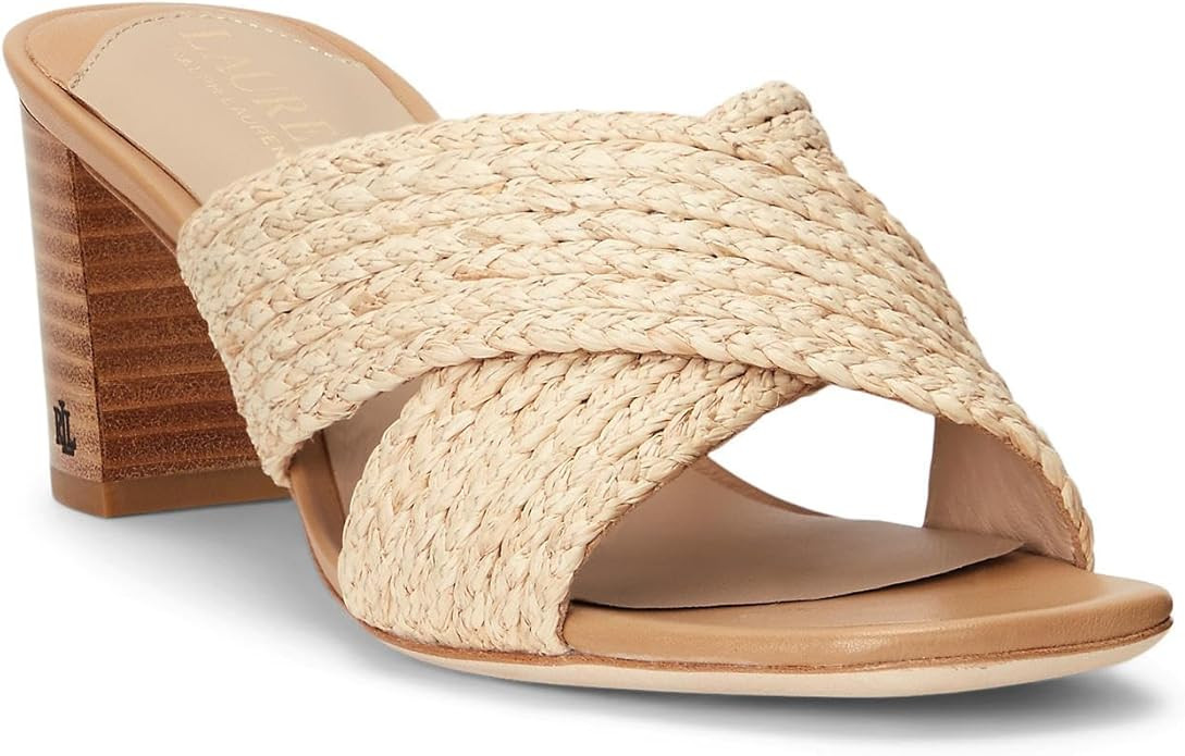 LAUREN Ralph Lauren Women's Freddi Raffia Sandal | Amazon (UK)