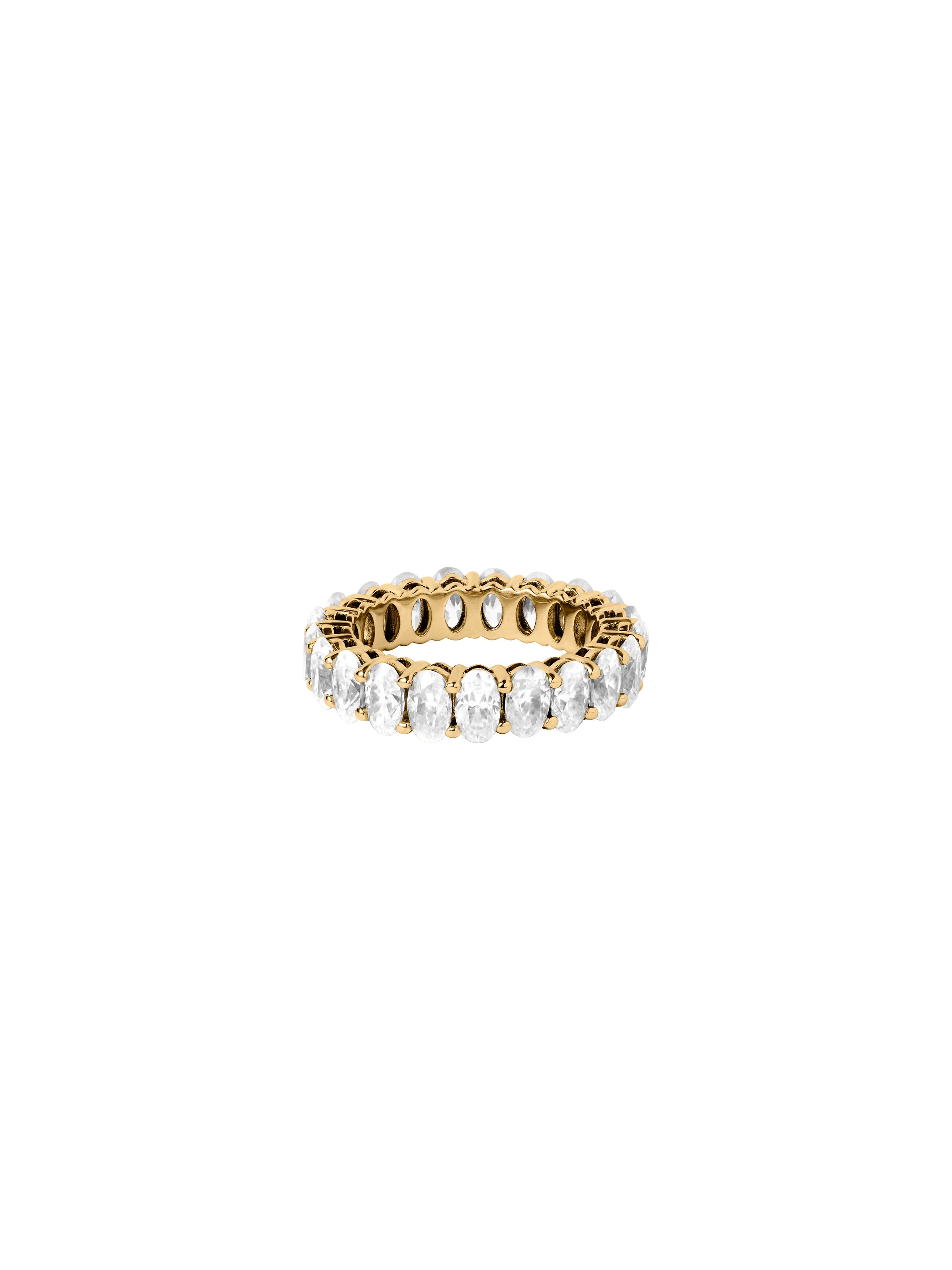 OVAL CUT ETERNITY BAND IN MOISSANITE | Dorsey