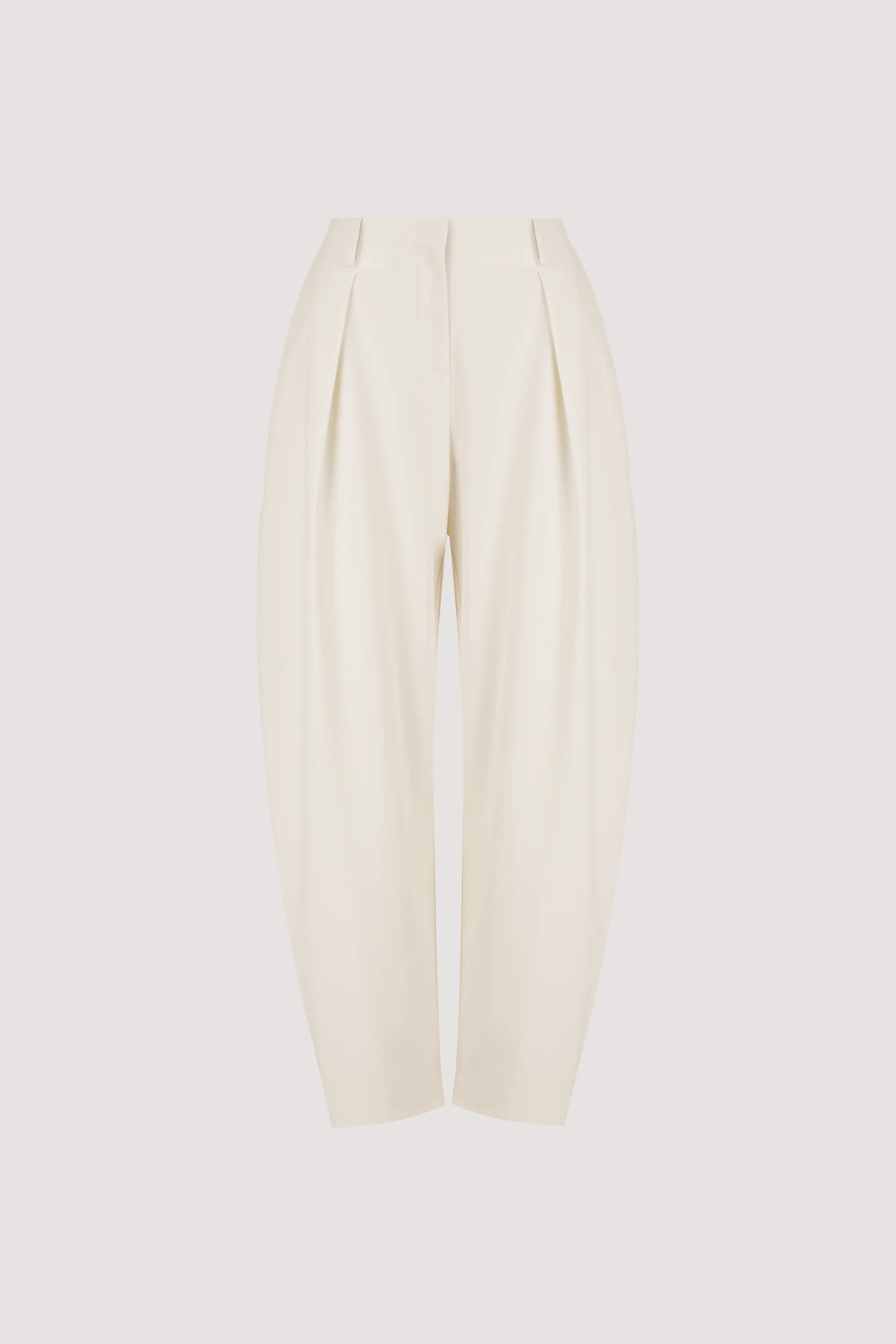 ROMY CREAM BARREL LEG TAILORED PANT | DISSH