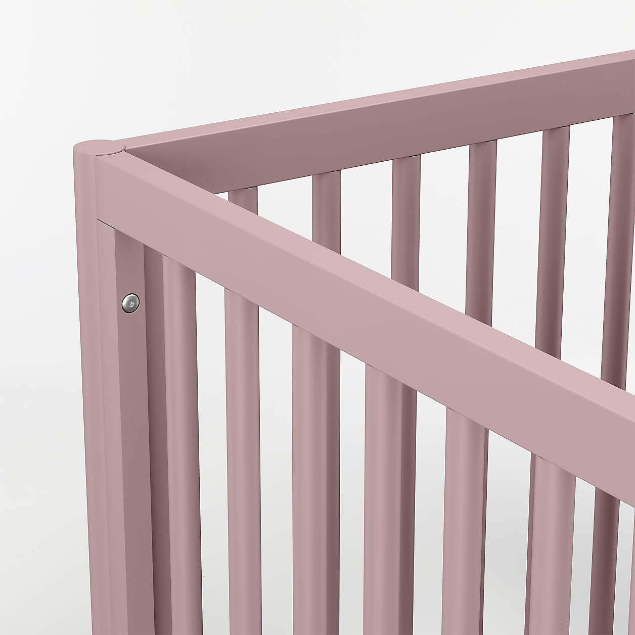 Classic Lilac Rose Wood Convertible Baby Crib + Reviews | Crate & Kids | Crate & Barrel