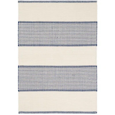 La Mirada Striped Handmade Flatweave Cotton Blue Area Rug | Wayfair North America