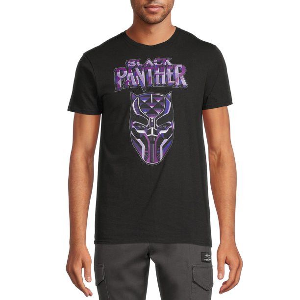 Marvel Comics Men's Black Panther Graphic Tee with Short Sleeves | Walmart (US)