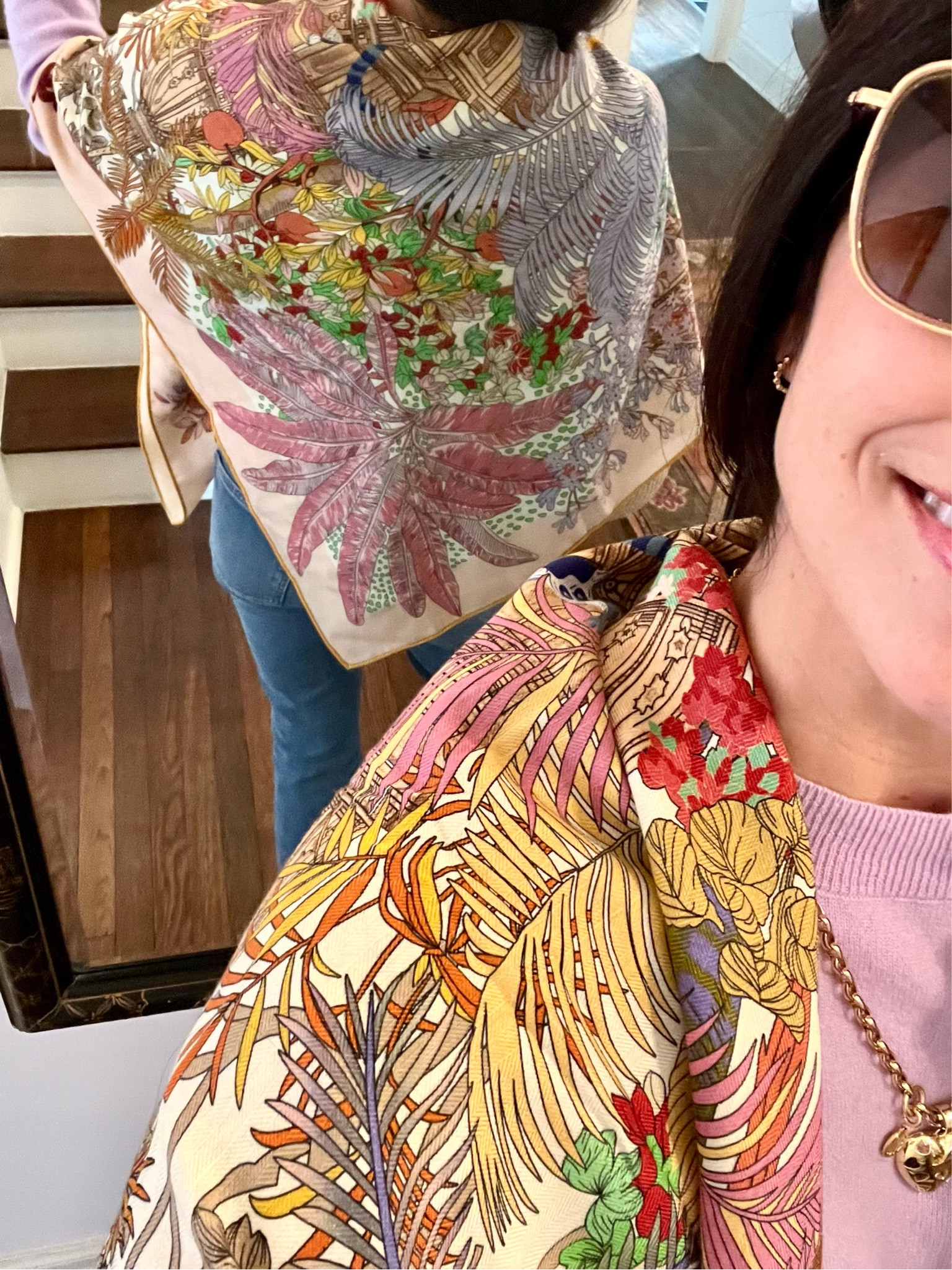 Winter wardrobe ❤️ Oversized silk shawl on repeat 

#LTKstyletip