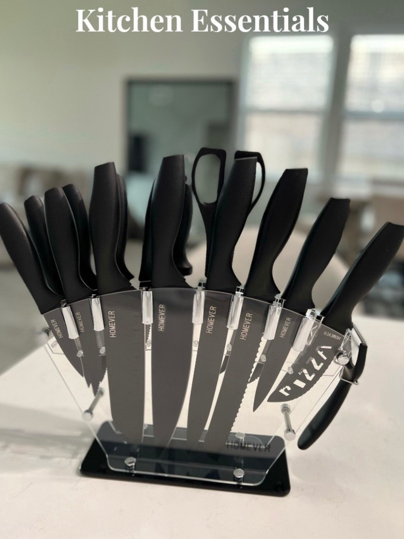 Modern matte black knife set. A small way to elevate your kitchen space. 

#LTKunder100 #LTKhome #LTKsalealert