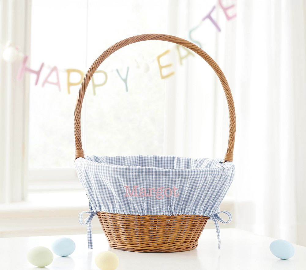 Gingham Easter Basket Liners | Pottery Barn Kids