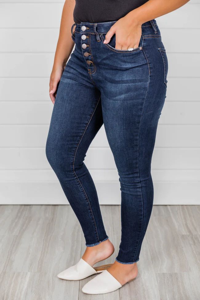 The Chelsie Dark Wash Jeans | The Pink Lily Boutique